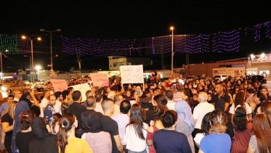 Photo of مسيرة احتجاجية  في مجد الكروم تنديدا بجريمة قتل الشابة هبة مناع