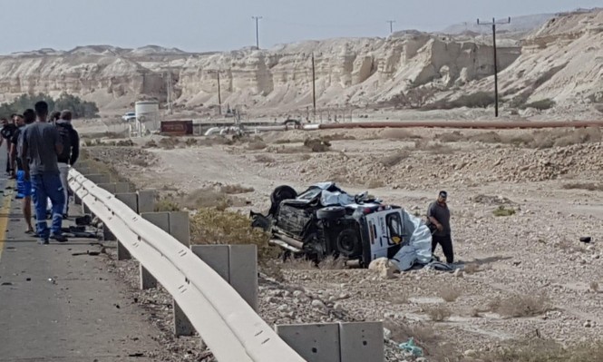 Photo of مصرع 3 أشخاص و17 إصابة في حادث طرق قرب البحر الميت