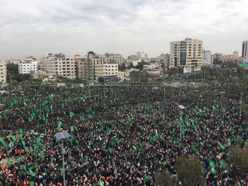 Photo of غزة: مشاركة حاشدة بمهرجان انطلاقة حماس