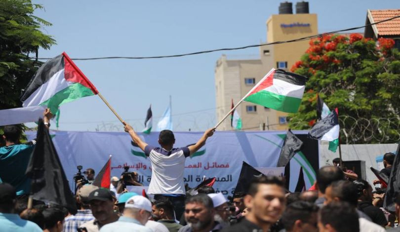Photo of احتجاجات واسعة في غزة رفضا لـ “مؤتمر البحرين”