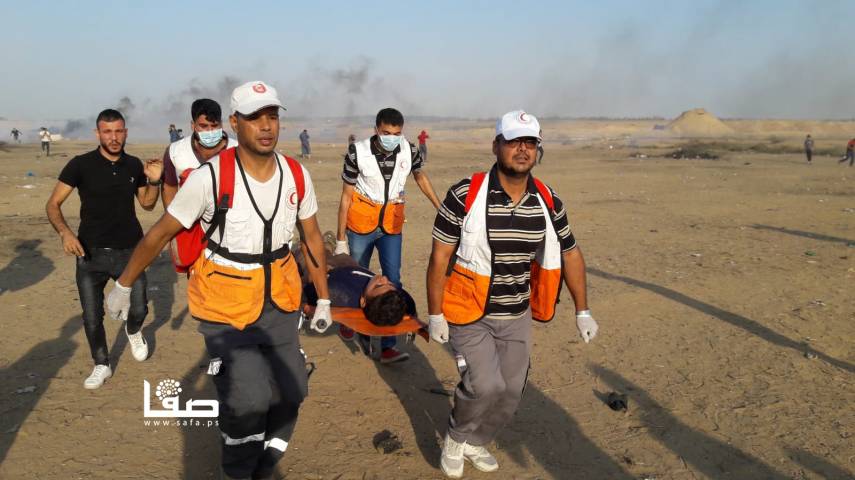 Photo of إصابات باعتداء قوات الاحتلال على المتظاهرين شرقي القطاع