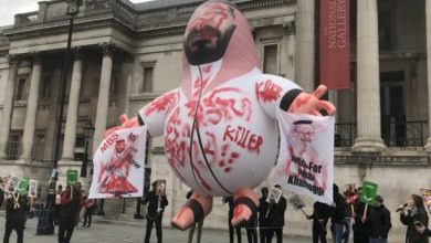Photo of مظاهرة مناهضة لبن سلمان في لندن في الذكرى الأولى لمقتل جمال خاشقجي
