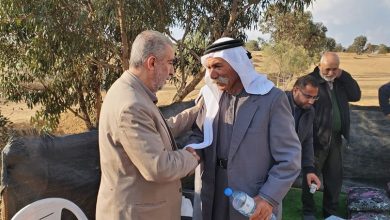 Photo of الشيخ كمال خطيب ووفد مرافق في زيارة إسناد للعراقيب وشيخها وإلقاء محاضرة في “شقيب” بحضور المئات