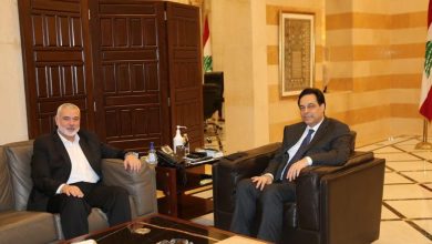 Photo of هنية يلتقي رئيس حكومة تصريف الاعمال في لبنان: لا للتوطين ولا للتهجير ولا للوطن البديل