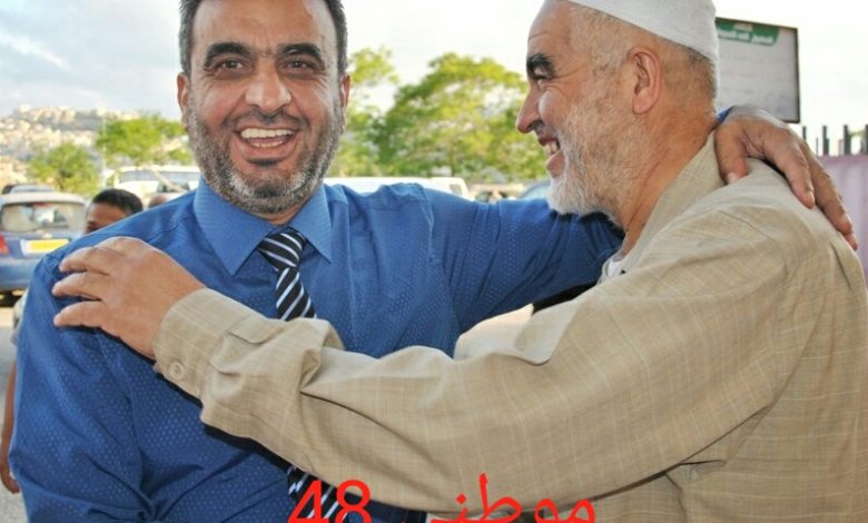 المرحوم عبد الحكيم مفيد مع الشيخ رائد صلاح