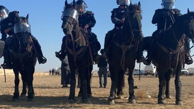 Photo of قوات من الشرطة وجرافات الهدم تقتحم قرية الأطرش للبدء في مخطط تشجير المنطقة