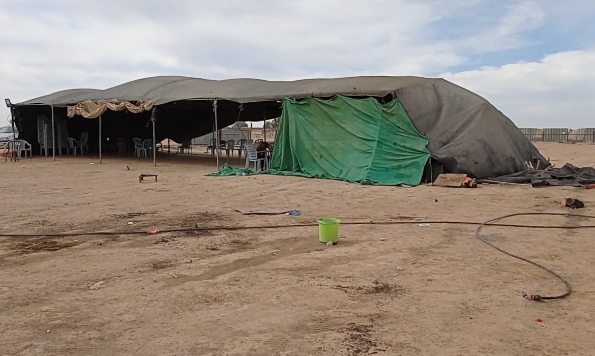 خيمة الاعتصام في قرية الاطرش