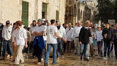 Photo of عشرات المستوطنين يقتحمون باحات الأقصى ومنع عماله من التنظيف