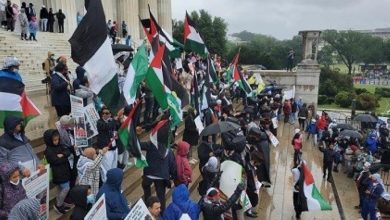 Photo of مظاهرة حاشدة في واشنطن تنديدا بجرائم الاحتلال
