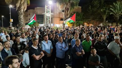 Photo of المئات في مظاهرة منددة بالعدوان على غزة في البعينة نجيدات