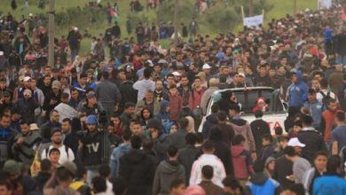 Photo of الغزيون يُحيون ذكرى حريق الأقصى بمسيرة جماهيرية حاشدة على حدود غزة