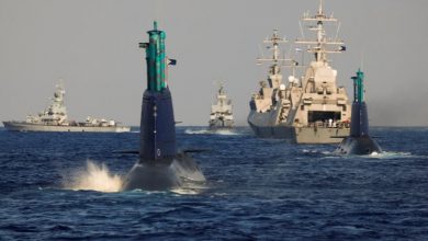 Photo of الأسطول الخامس الأميركي يجري مناورات عسكرية مع البحرية الإسرائيلية