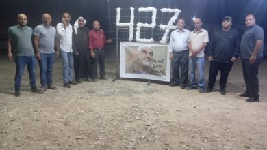 Photo of العراقيب تضيء شعلة الحرية الـ “427” تضامنا مع الشيخ رائد صلاح