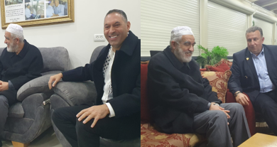 Photo of الشيخ رائد صلاح في زيارة لمرشحي الرئاسة في كفر مندا