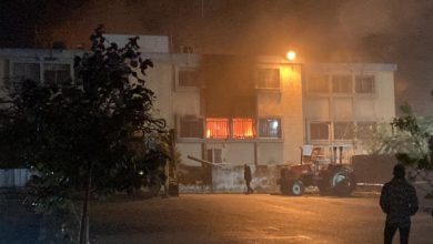 Photo of حريق في بناية مجلس محلي جديدة المكر