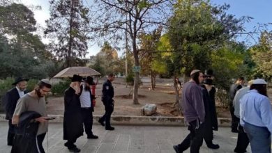 Photo of موظفون بالحكومة الاسرائيلية ومستوطنون يقتحمون المسجد الأقصى
