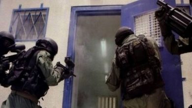 Photo of قوات القمع تقتحم قسم (9) في مجدو وتجري تفتيشات استفزازية