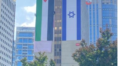 Photo of رمات غان: إزالة لافتة تدعو للتعايش فيها علما فلسطين وإسرائيل