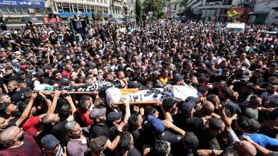 Photo of نابلس تُشيع الشهيدين عبد الرحمن صبح ومحمد العزيزي