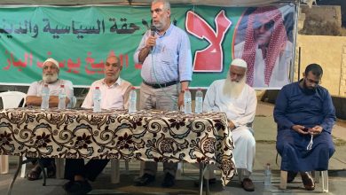 Photo of في ختام فعاليات خيمة التضامن مع الشيخ يوسف الباز.. الشيخ كمال خطيب: الشيخ يوسف انتصر لشعبه ولب قضيته وعامودها الفقري.. المسجد الأقصى