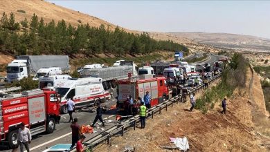 Photo of مصرع 16 شخصا في حادث مروري مروع جنوبي تركيا