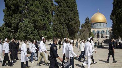 Photo of مستوطنون يؤدون طقوسًا تلمودية في المسجد الأقصى