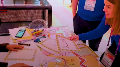 Photo of الخط العربي يبهر صحافيين عالميين في مونديال قطر 2022