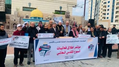 Photo of تفاعل في مواقع التواصل مع حملة “أسبوع القدس العالمي”