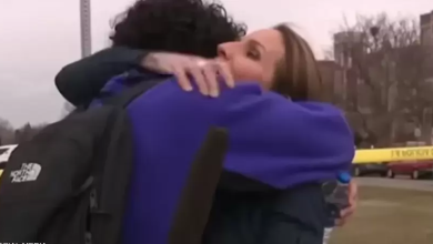 Photo of مذيعة توقف بث تقرير لتحتضن ابنها الناجي من حادثة إطلاق نار