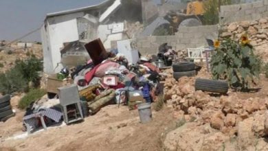 Photo of الاحتلال يهدم أربعة مساكن في مسافر يطا جنوب الخليل
