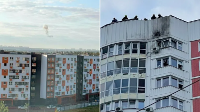 Photo of طائرات مسيرة تستهدف عدة مبان بموسكو في خضم هجوم روسي واسع بالمسيرات على كييف