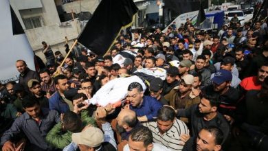 Photo of تشييع شعبي وفصائلي مهيب لشهداء العدوان الإسرائيلي على غزة