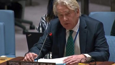 Photo of وينسلاند يدعو الاحتلال لوقف الاستيطان ويحذر من تدهور الأوضاع