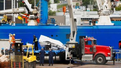 Photo of يضم أشلاء بشرية مفترضة.. انتشال حطام الغواصة تيتان من قاع المحيط الأطلسي