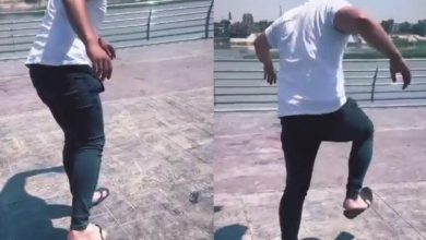 Photo of شاهد: فيديو صادم من العراق وحرارة الجو تُذيب النعال!