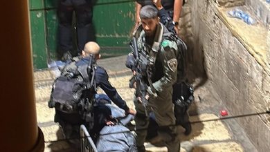 Photo of القدس المحتلة: اعتقال فلسطينية بزعم محاولة طعن شرطي بالبلدة القديمة