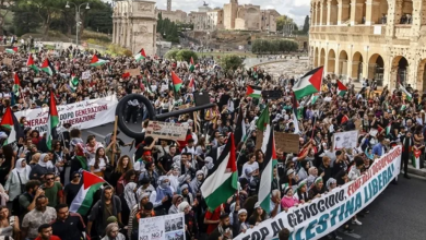 Photo of الآلاف في إيطاليا يهتفون نصرة لفلسطين