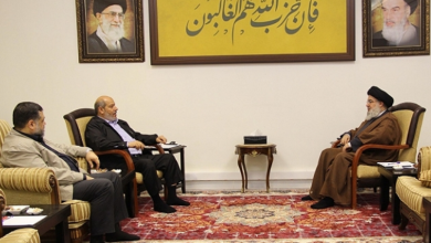 Photo of نصر الله يلتقي بقيادات حماس ويؤكد على مواصلة العمل والتنسيق لتحقيق الانتصار