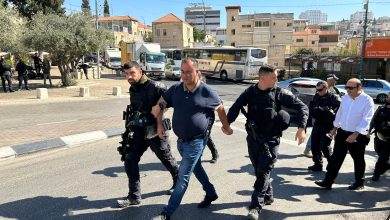 Photo of الشرطة الإسرائيلية تعتقل قيادات عربية بسبب تنظيم وقفة احتجاجية ضد العدوان على غزة