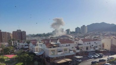 Photo of انفجار ضخم في أحد المباني في إيلات