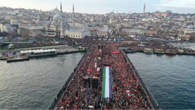 Photo of سيل بشري يدشن العام الجديد بإسطنبول ضد عدوان الاحتلال على غزة