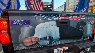 Photo of ترامب يروج لصورة بايدن مقيدا