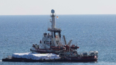 Photo of رصد سفينة المساعدات الإسبانية قبالة مدينة غزة