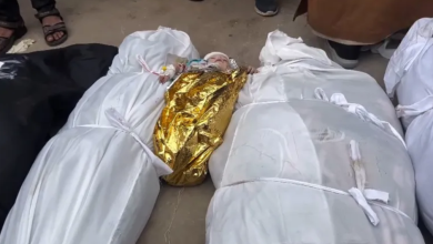 Photo of شاهد.. انتظرا مولودهما 15 عاما واستشهدا معه بغزة