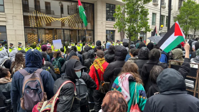 Photo of احتجاجات بلندن ضمن حراك عالمي لدعم غزة والسودان