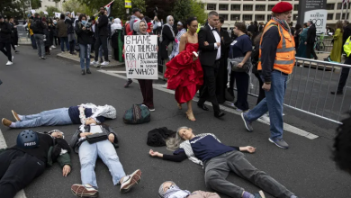 Photo of “عار عليكم”.. محتجون يستقبلون بايدن وضيوفه بعشاء مراسلي البيت الأبيض (شاهد)