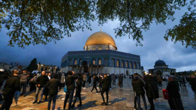 Photo of بلا احتفال.. 60 ألف فلسطيني يقيمون صلاة العيد في الأقصى- (صور وفيديو)
