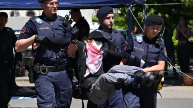 Photo of اعتقال مناصرين لغزة بجامعة فيينا وتفريق مظاهرة في بروكسل