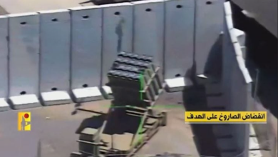 Photo of لحظة انقضاض صاروخ موجه لحزب الله على منصة للقبة الحديدية وتدميرها- (شاهد)