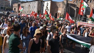 Photo of روما.. مؤيدون لفلسطين يطالبون الحكومة بإنهاء اتفاقياتها مع إسرائيل